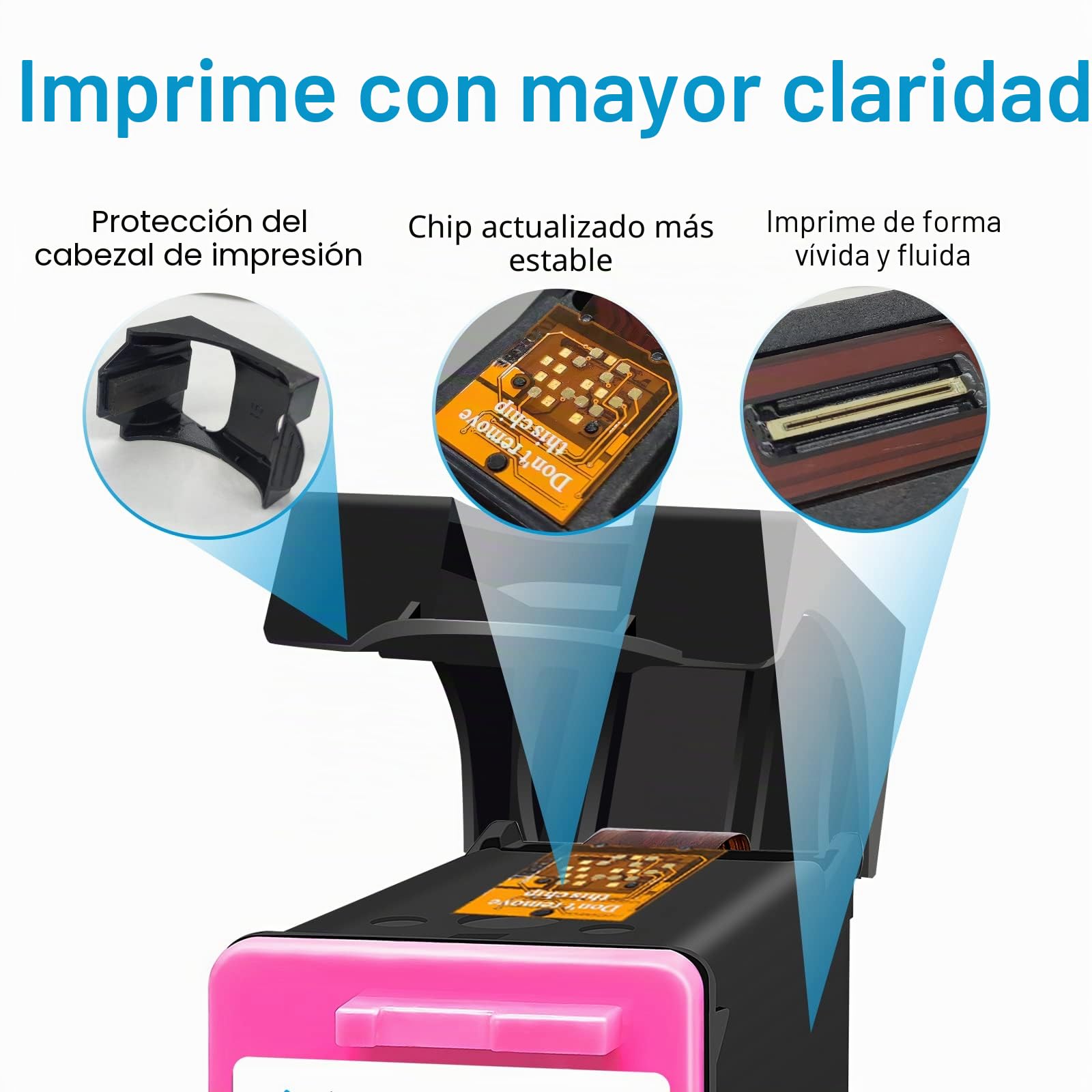 Cartuchos de Tinta 540 y 541, PG-540 CL-541 XL Repuesto para Cartuchos Canon 540 541, Tinta Impresora 540 y 541 Compatible con Pixma TS5150 TS5151 MX475 MG2250 MG3550 MG3600 MG3650