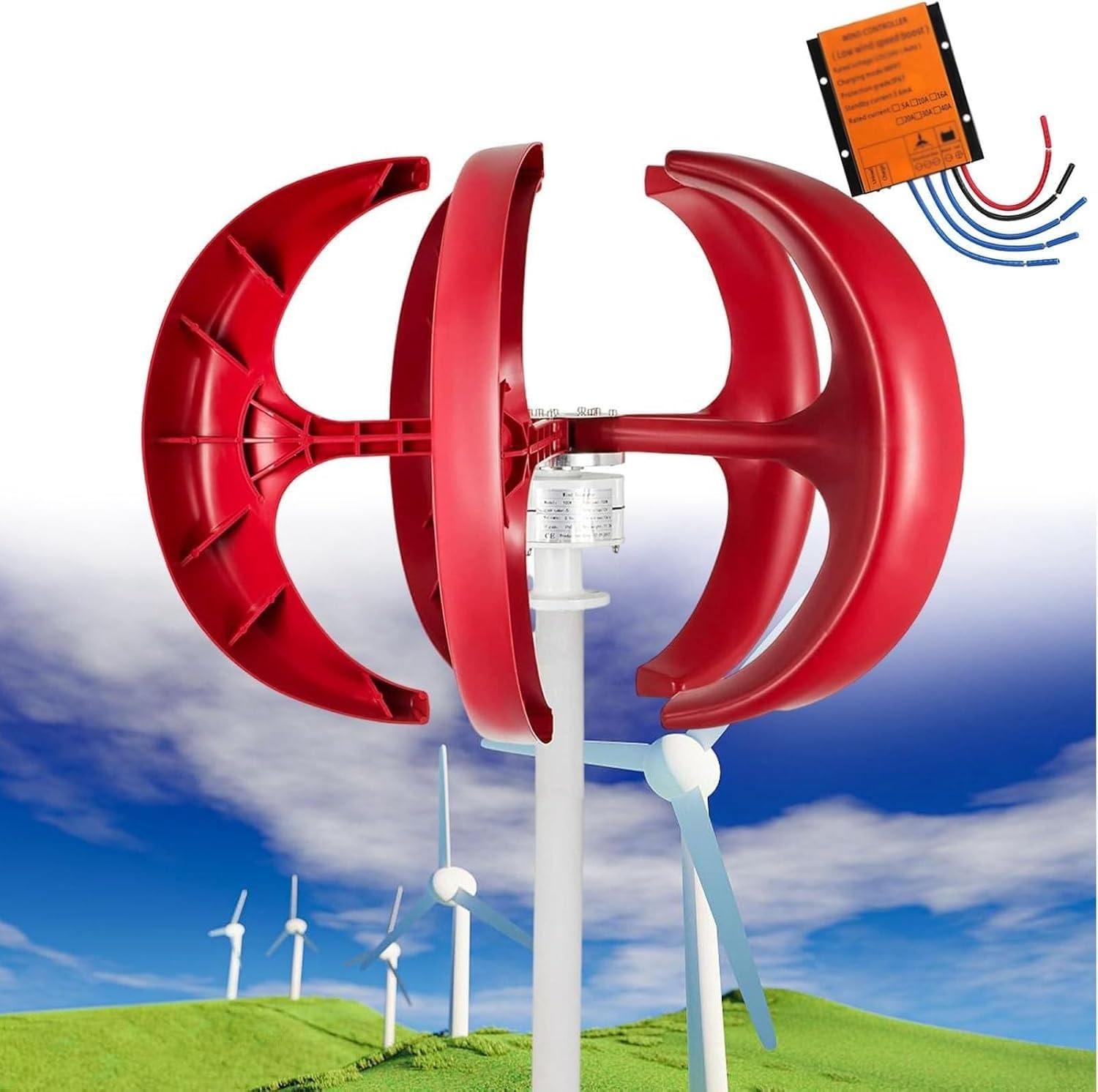 Amazon.co.jp: 風力タービン 風力タービン発電機 4000W 風力タービン