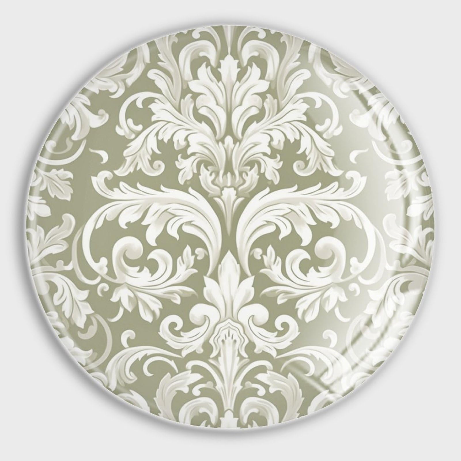 Aimants damassés blancs pour tableau blanc au style chinois et exotique