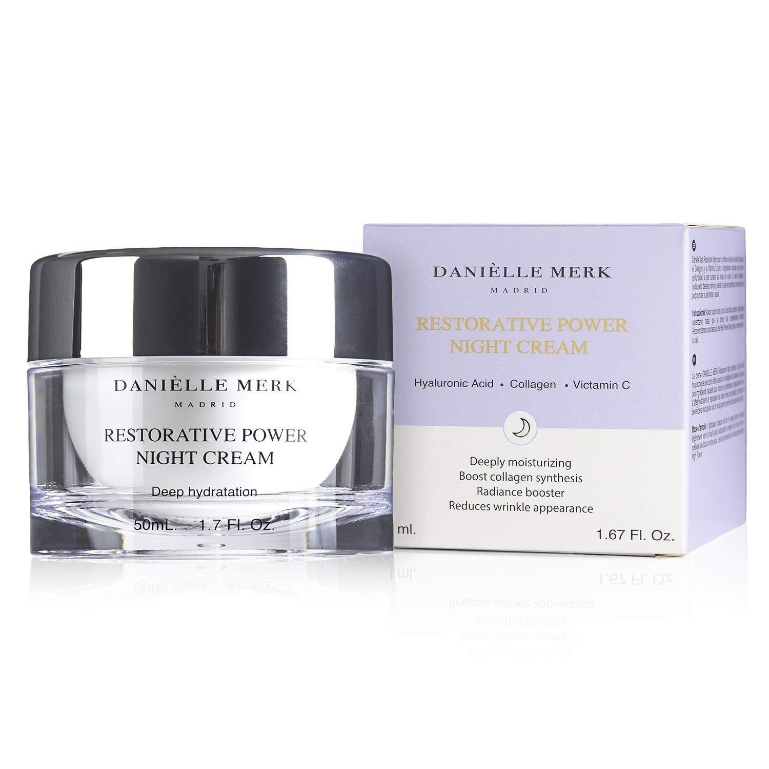 DANIÈLLE MERK - Restorative Power Night Cream - Cream with Retinol - Anti-ageing and Anti-wrinkles Treatment - Skin and Wrinkle Repair for Face and Skin - 50 ml