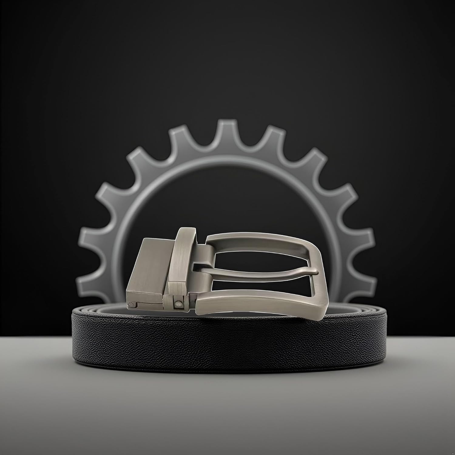 Gray Alloy Clamp Belt Buckle Belt Strap Replacement Buckles Reversible Belt Buckle Men Accessories