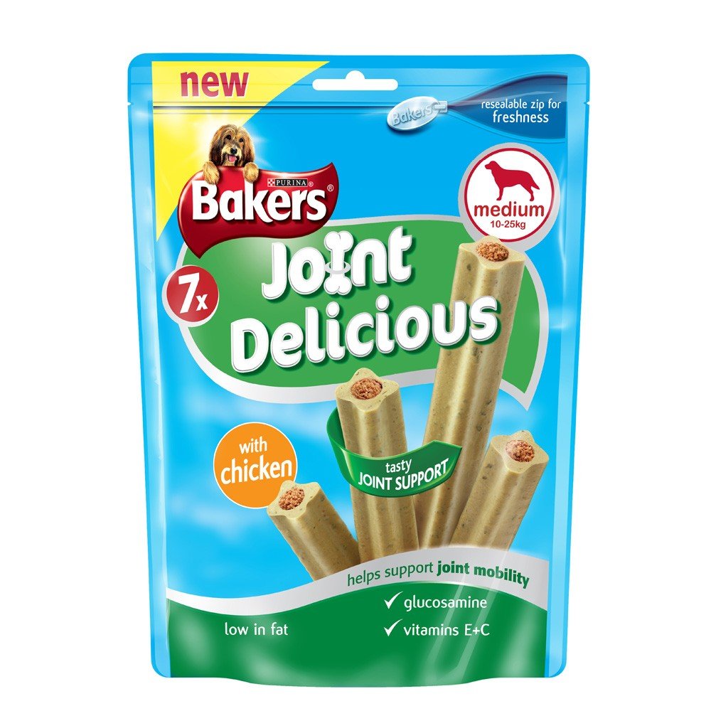 Bakers Joint Delicious Chicken for Medium Dogs (7 per pack - 180g) - Pack of 6