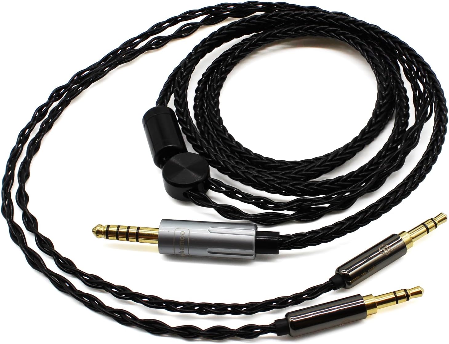 Youkamoo 4.4mm Balanced Headphone Replacement Cable Compatible for Hifiman Sundara, Ananda, Arya, HE400SE, HE4XX, HE-400i Headphones (Dual 3.5mm Male) 4 ft 1.22m