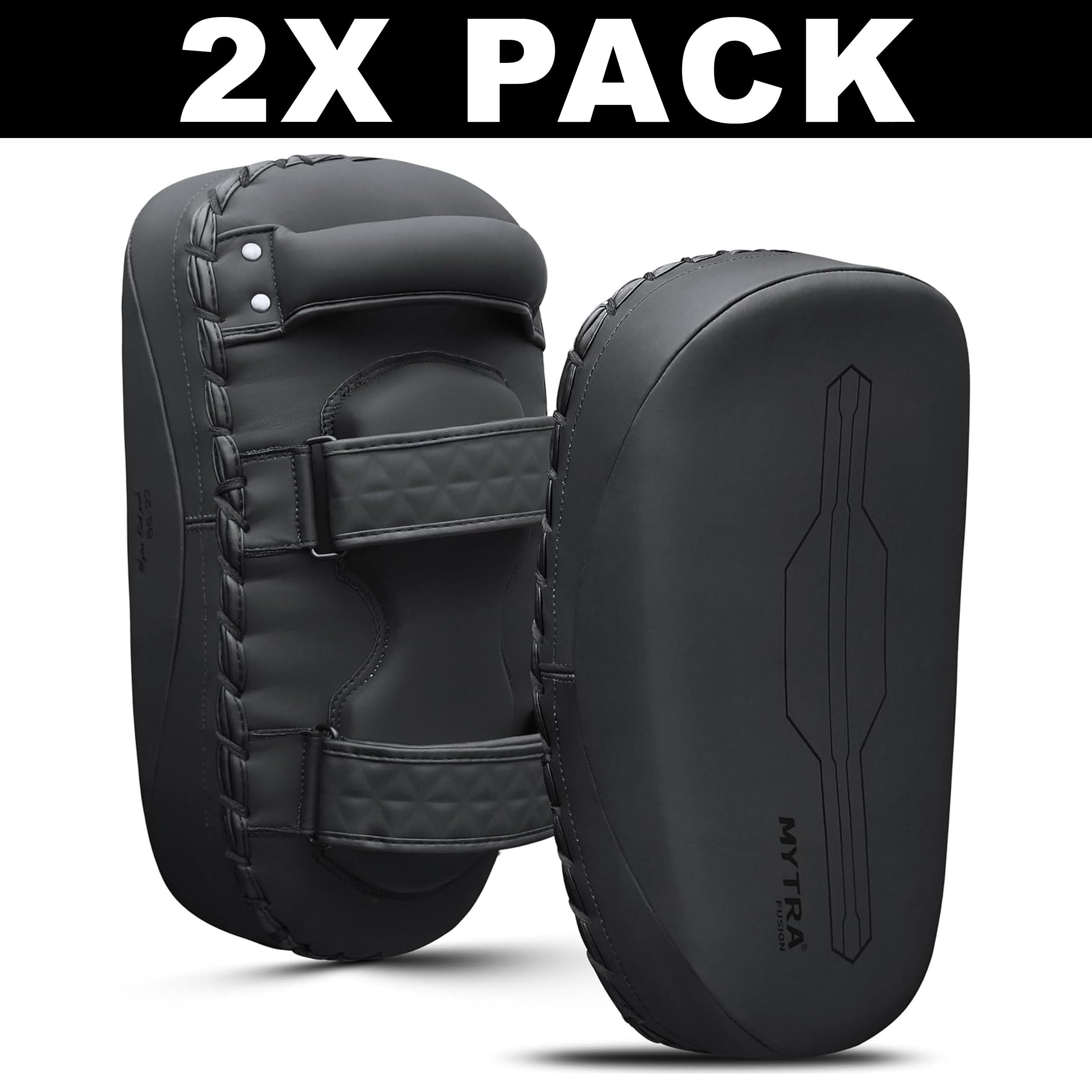 Mytra Fusion paos Muay Thai Curvo pao Muay Thai para Artes Marciales, Kickboxing, Taekwondo, Entrenamiento, paos Patadas Muay Thai Pads X 1 Unidad Individual
