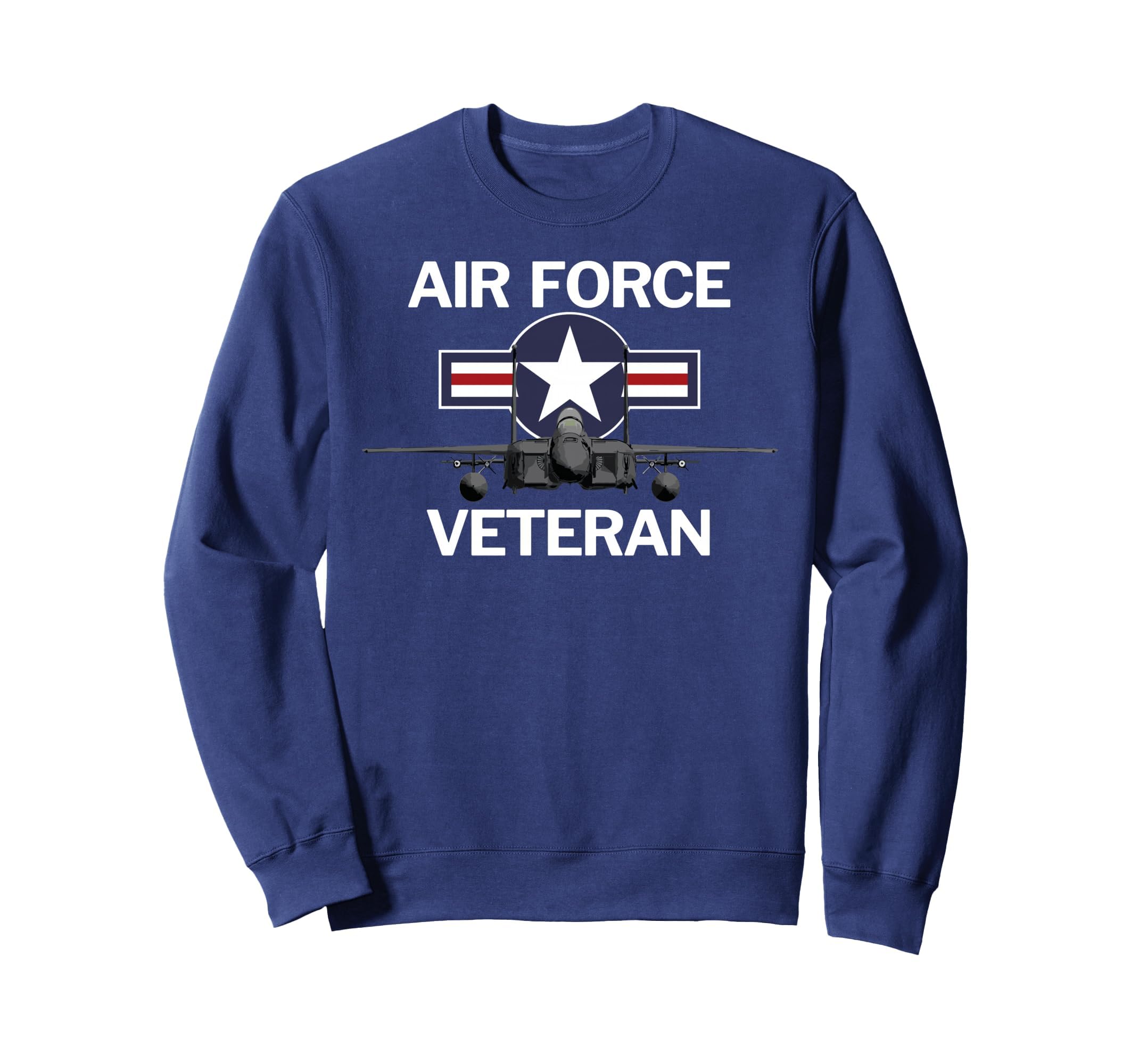Air Force Veteran Sweatshirt with Vintage Roundel and Jet Sweatshirt