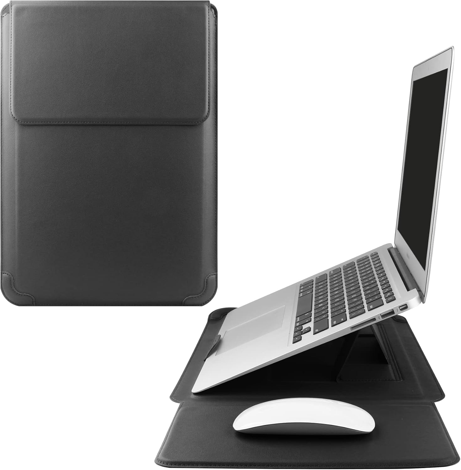 HoYiXi 15 16 Inch Laptop Sleeve Case Leather Bag for MacBook Pro 16