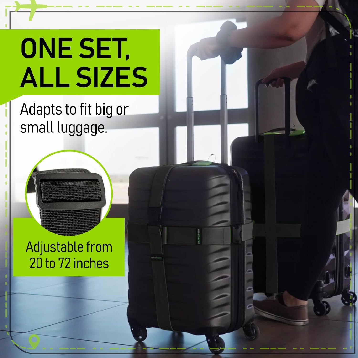 La Straps | TSA-Appd Suitcase Belts with Heavy-Duty