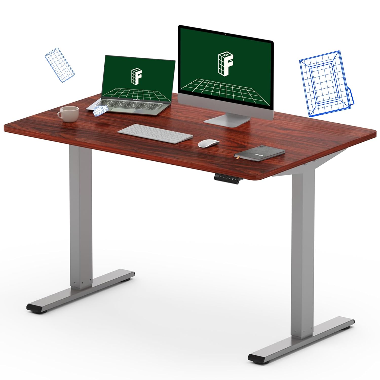 Flexispot Standing Desk, 48 x 24 Inches Height Adjustable Desk