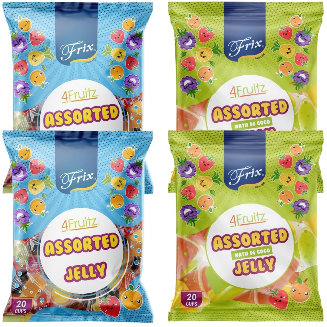 Frix Assorted Jelly & Nata De Coco Jelly (300g x 4 Packs) (B09ZPSZML5) Amazon Price History, Amazon Price Tracker