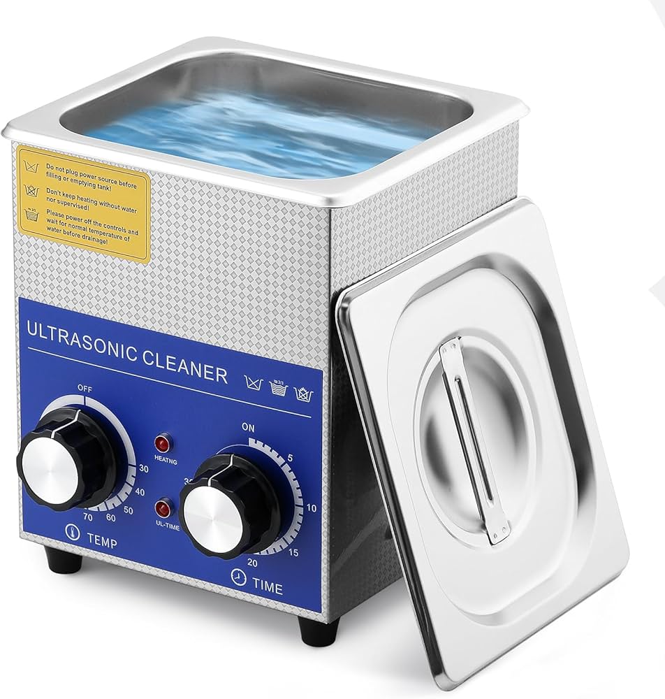 超音波洗浄器 600W 加熱・強度・時間調整可 Amazon | Frifreego 超音波洗浄機 機械ノブ制御 2L 小型 20-80℃ 0