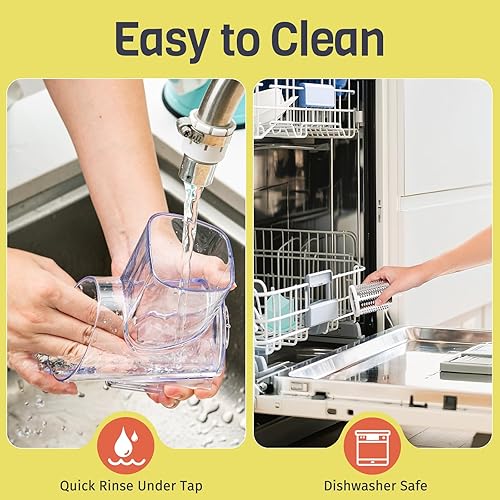 Miniatura 8 de Rallador giratorio de queso, manivela de mano, trituradora de 3 cuchillas, rallador de queso para cocina, herramienta de cocina multifuncional para