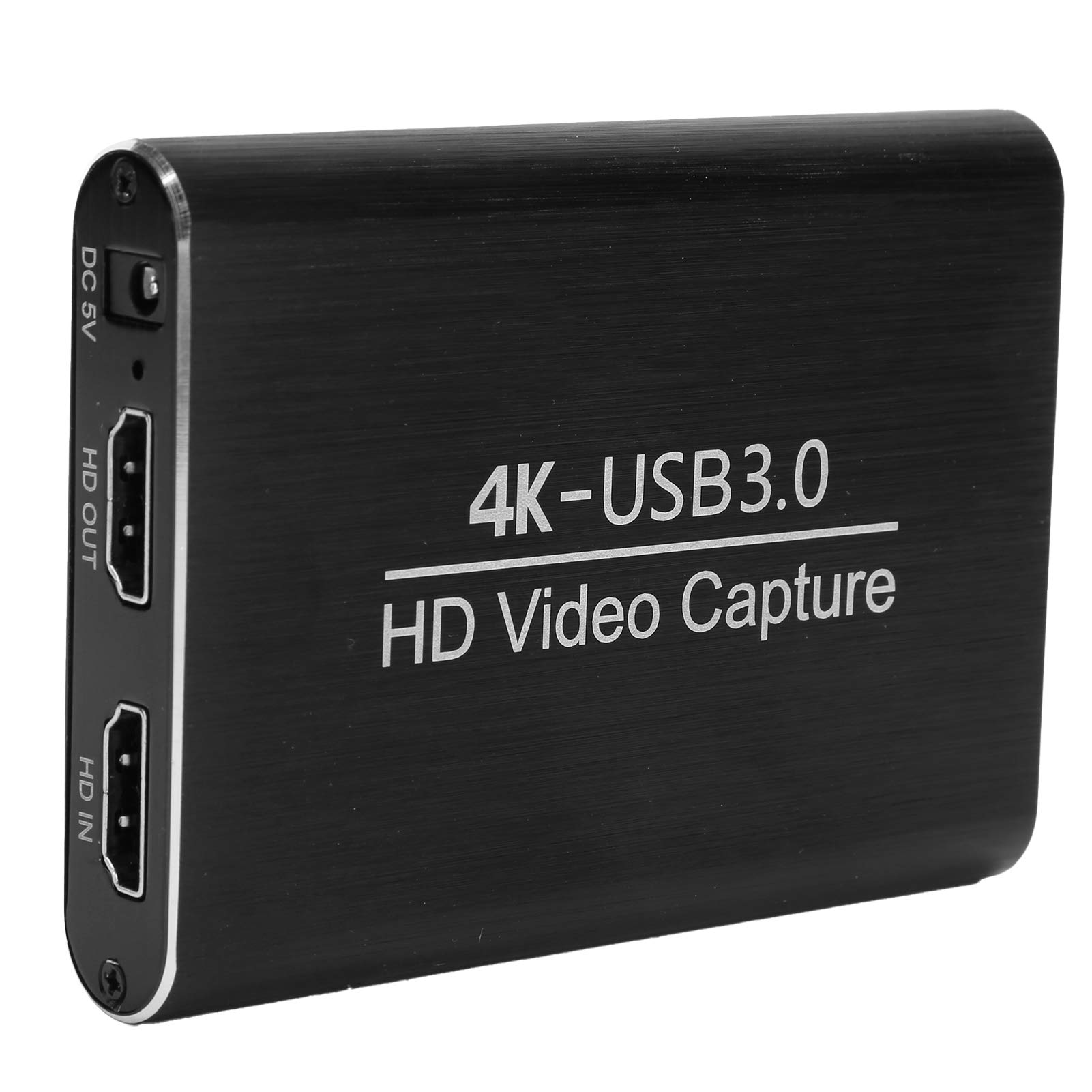 Yosoo Health Gear Tarjeta de Adquisición de Video HD Tarjeta de Adquisición de Aluminio Entrada USB 3.0 4K 60Hz Grabación 1080P Plug and Play para Transmisión OBS Captura de Video para Juegos en una