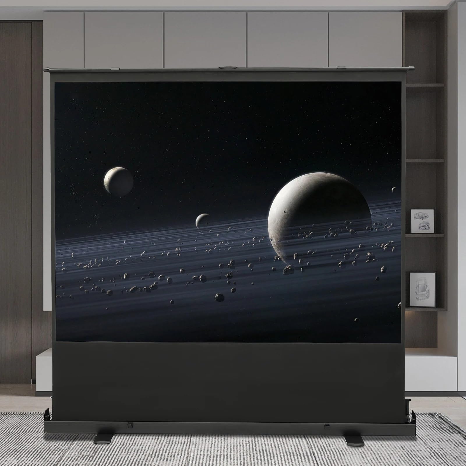 Toile Projection Écran de projecteur rétractable 80 Pouces