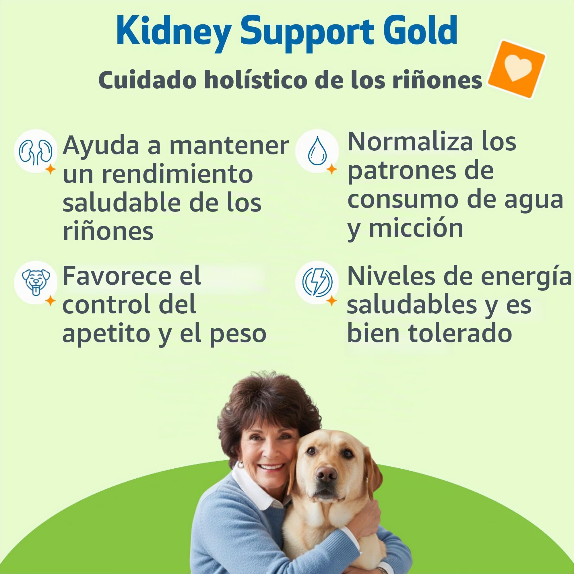 Pet Wellbeing El Apoyo del Riñón para Perros - Soporte Natural para La Salud De Riñón Canino ()