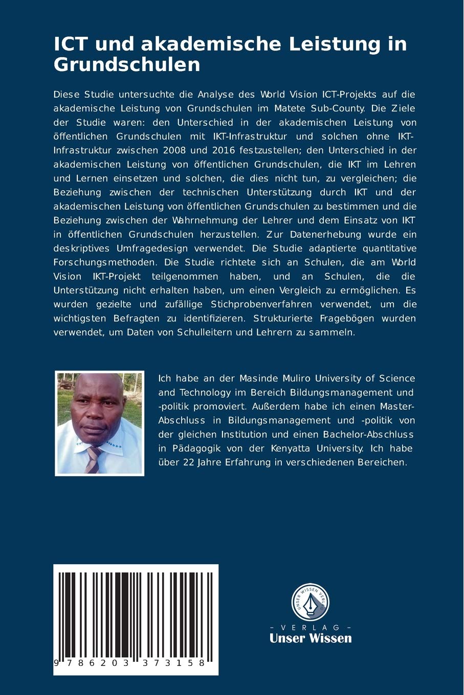 ICT und akademische Leistung in Grundschulen: Analyse des World Vision ICT-Projekts auf die akademischen Leistungen in Grundschulen