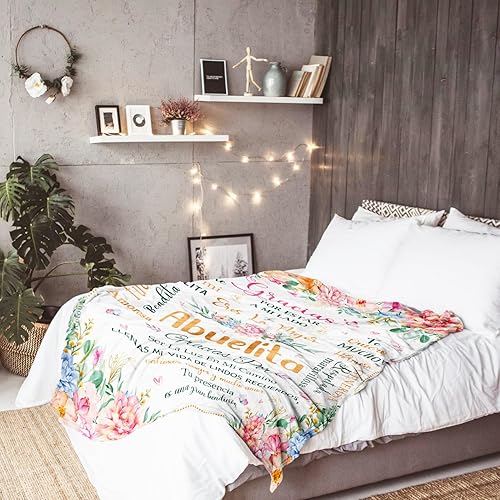 Miniatura 31 de Nicetous Regalos de Abuela, regalos para Abuelita, manta de Abuelita/Abuela/Manta de 60 x 80 pulgadas, regalo para la abuela de nietos en español