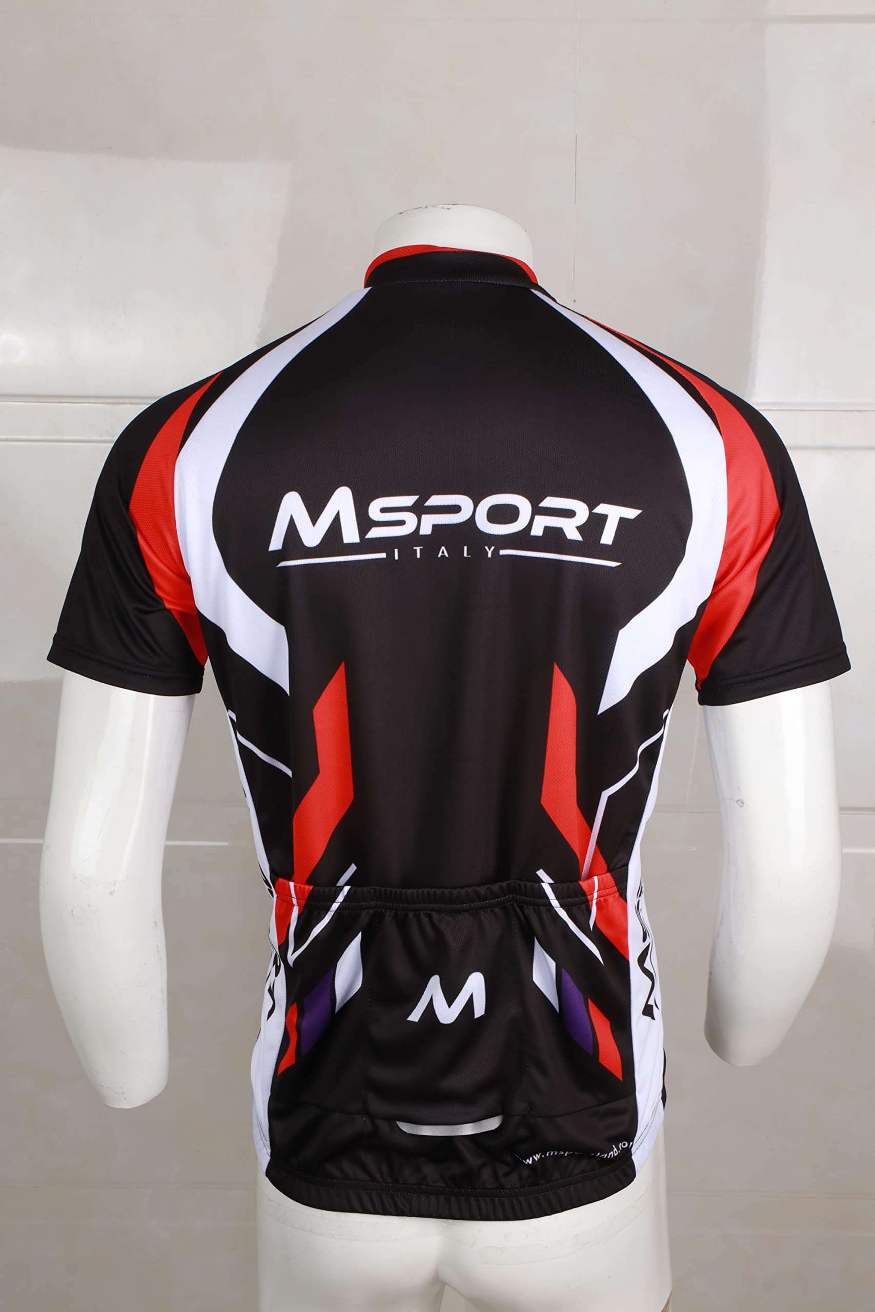 Conjunto de Ciclismo Transpirable – ropa de ciclismo Maillot y Culotte Acolchado con Gel 5D para Hombre - Msport 4 XL