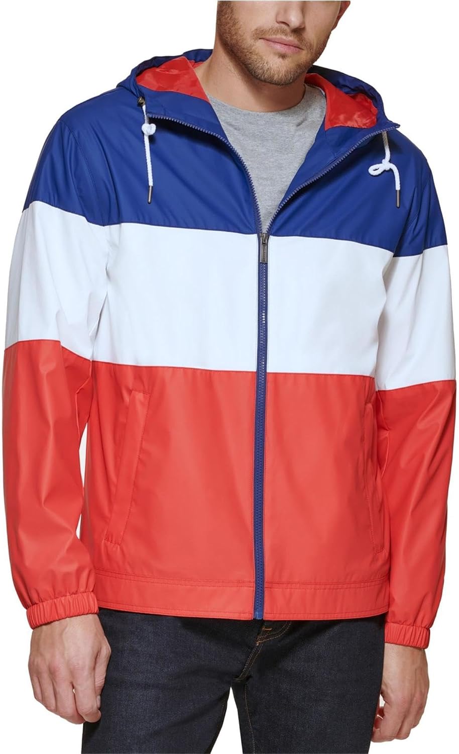 Club Room Mens Rubberized Raincoat