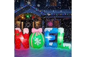 Noverlife 9FT / 2.7M Christmas Inflatable NOEL Sign | Festive Outdoor Yard Decoration