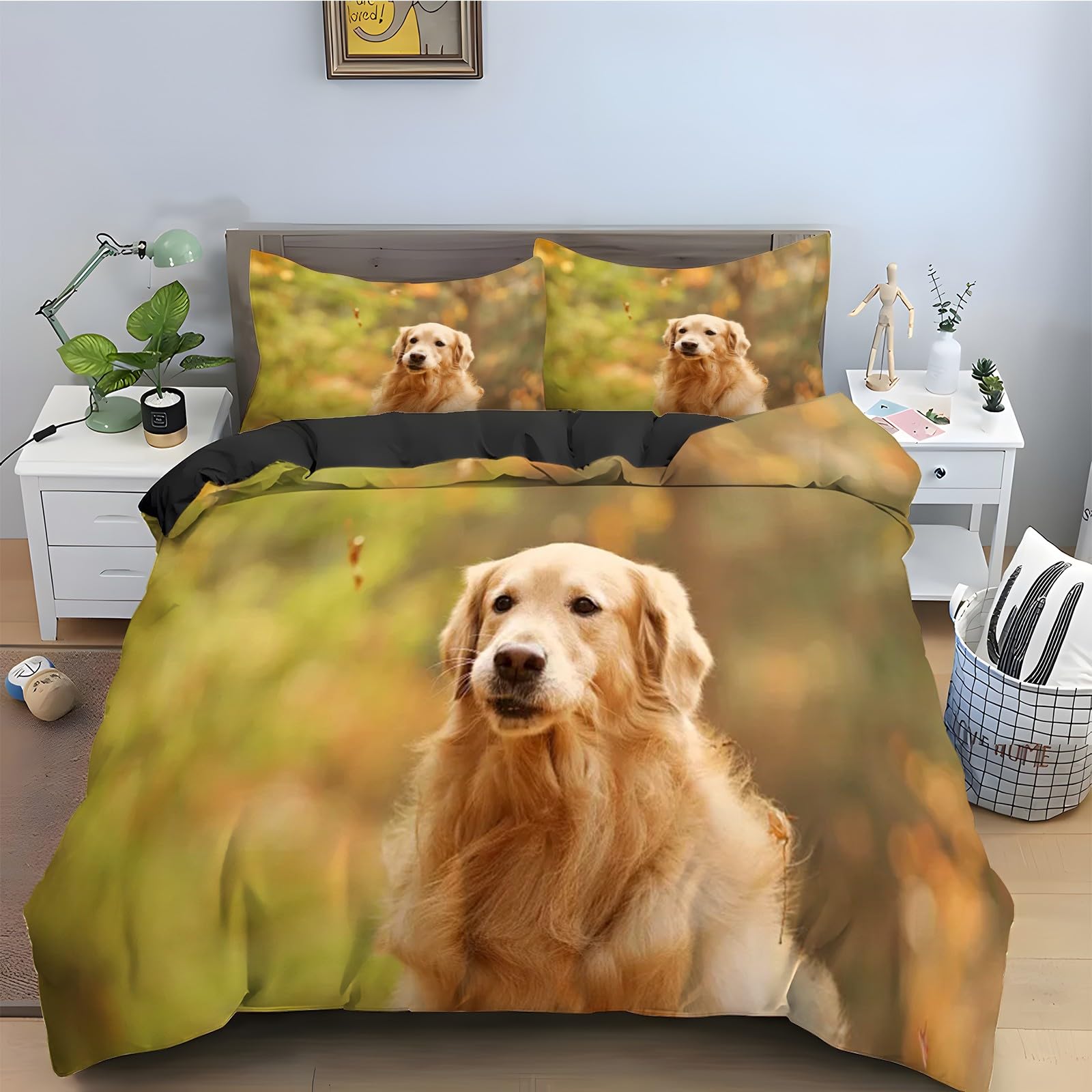 Housse couette en microfibre douce 160x200 pour un lit facile à border