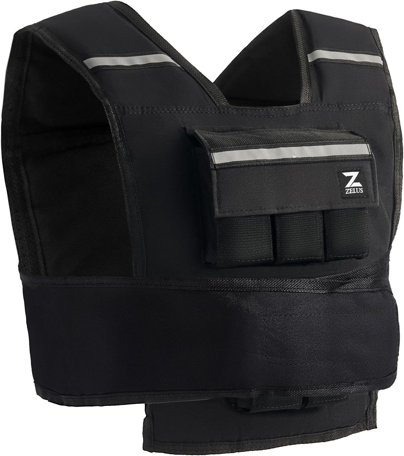 Product image of ZELUS Adjustable Weighted Vest with Weights, Workout Vest with Weight Bars/Iron Sandbag for Home Exercise Strength Training Fitness More, Weight Vest for Men Women