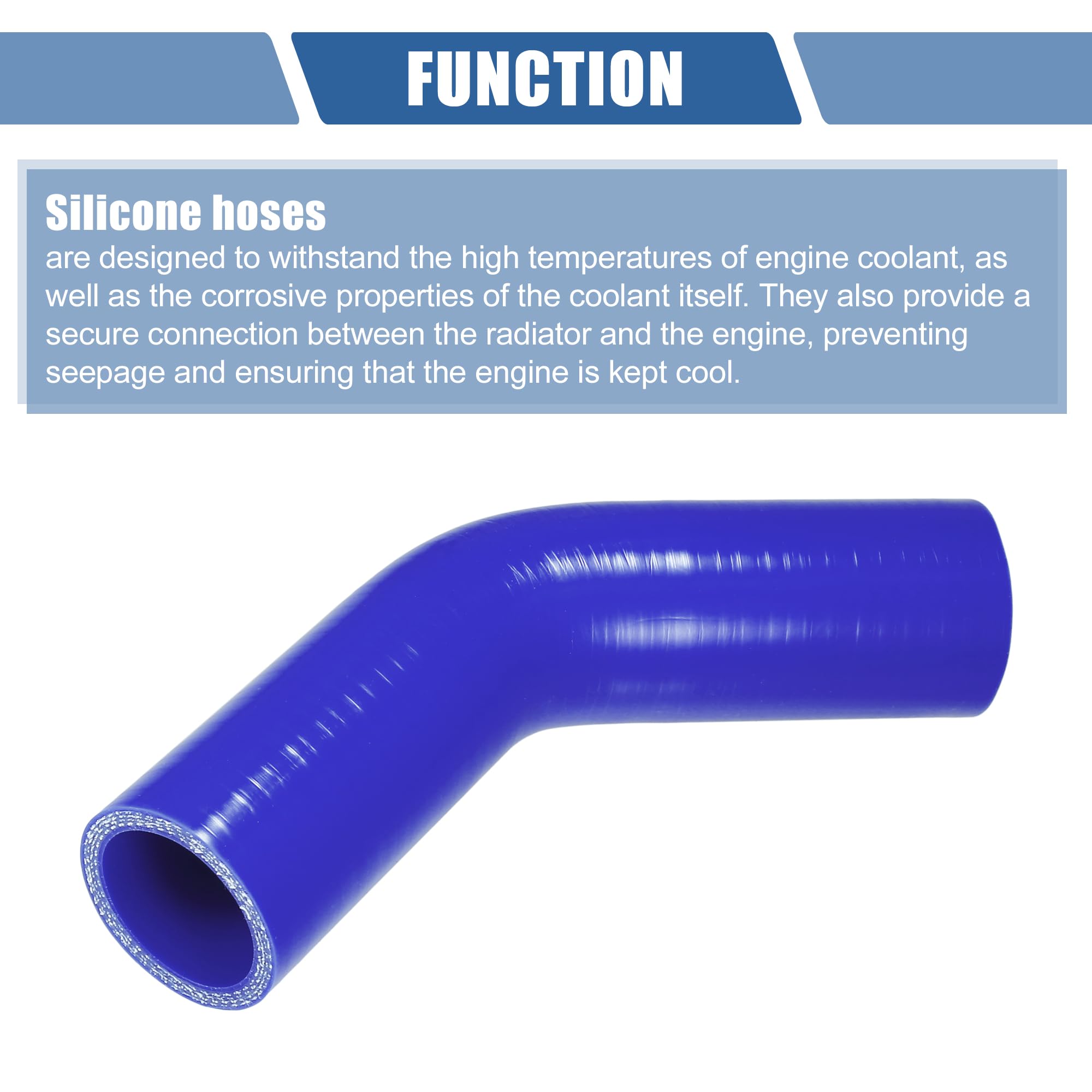 Réducteur Silicone 90° REDOX Diamètres Intérieur 25-30mm, Longueur