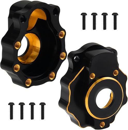 Miniatura 9 de ShareGoo - Cubiertas de latón TRX4 para eje de portal, contrapeso, compatibles con Traxxas 110 TRX4 TRX6 RC Crawler Car (juego 6 en 1)
