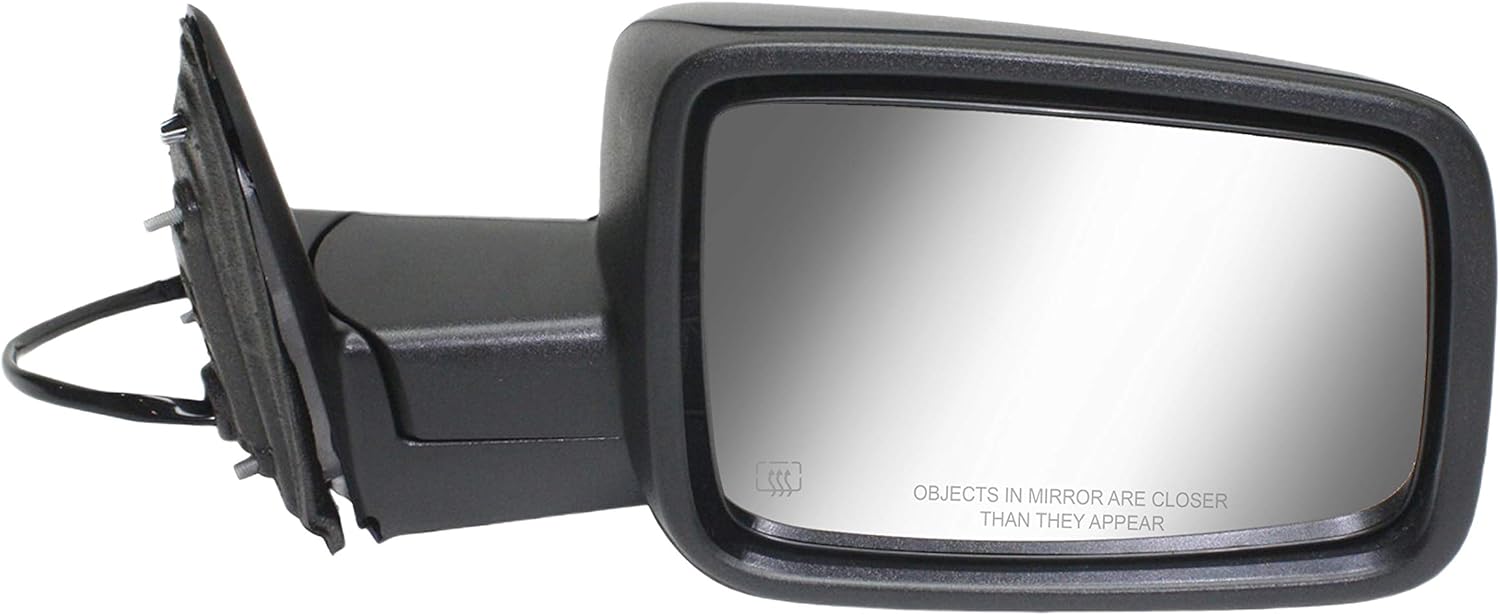 Garage-Pro Passenger Side Mirror Replacement Power Heated For Ram 1500 2014-2018 Manual Fold, Without Signal Light & Puddle Lamp, Textured, Remote Entry Group Package, w/o Towing Package