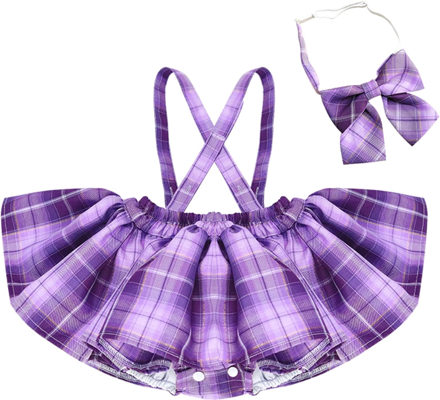 Cromoncent Plaid Suspender Skirt Set for Toddler Morocco Ubuy