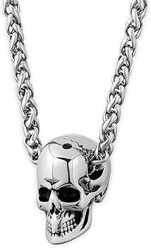 Amazon | HAQUIL スカルヘッドペンダントネックレス スカル