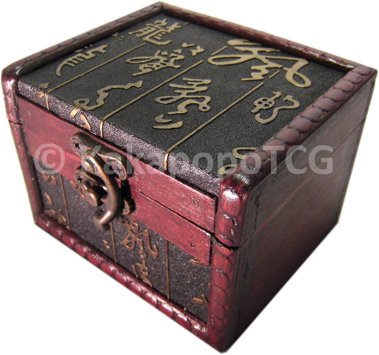 S02-AS Wood Single Deck Box for Protector Sleeve Trading Cards TCG Ultra Pro MTG Magic The Gathering Pokemon YGO Yugioh Wow Vanguard Lord of The Rings EDH Commander
