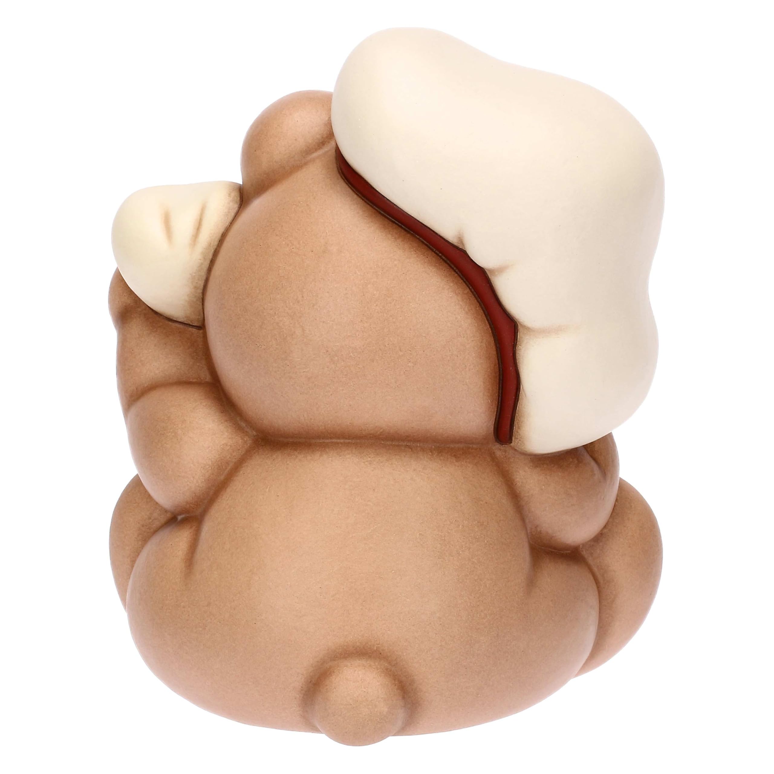 THUN - Teddy chef in ceramica, grande - Thunland - 13,3x11,6x15,9 cm