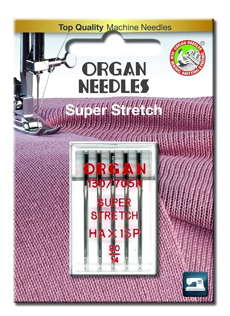 Organ Agujas domésticas para máquina de coser, superelásticas, especiales (HAx1SP), tamaño 90/14