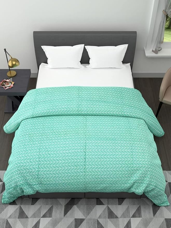 HOMELAXX 400TC Microfiber Satin Cotton AC Comforter King Size Double Bed 90x100 inch