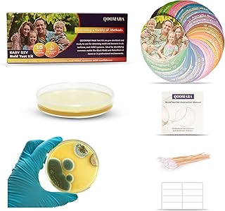 Mold Test Kit for Home Air Quality 15PCS - Mold Toxicity Test for HVAC, at Home Mold Test Kit, Mold Detector for Home Air Quality - Black Mold Testing Kit Air with Guide and Lab Support