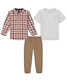 boys 3pc Woven Shirt/Tee/Woven Jogger Set