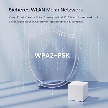 Tenda Nova MW6 2x Dual Band Mesh WLAN complete solution (up to 330m² WLAN 2x stations 4x gigabit ports for houses offices apartments MU-MIMO) replaced router Powerline & Repeater