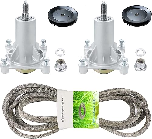 Kit de reconstrucción de cortacésped de cubierta de 46 pulgadas 187292 192870 husillo con correa de 105 34 pulgadas x 12 pulgadas 532405143 con