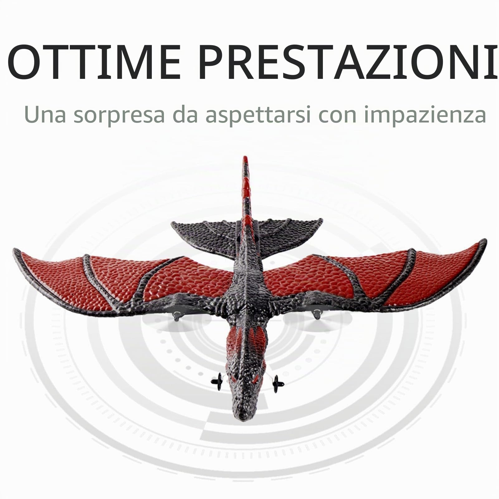 BuyWeek Aereo Telecomandato, Aereo RC da 2,4 GHz Modello di Telecomando Giocattolo per Aeroplano per Bambini