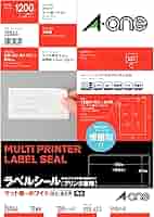 ティーズ ページ22 最大25%OFFクーポン】エーワン（A-one）ラベルシール 表示・宛名
