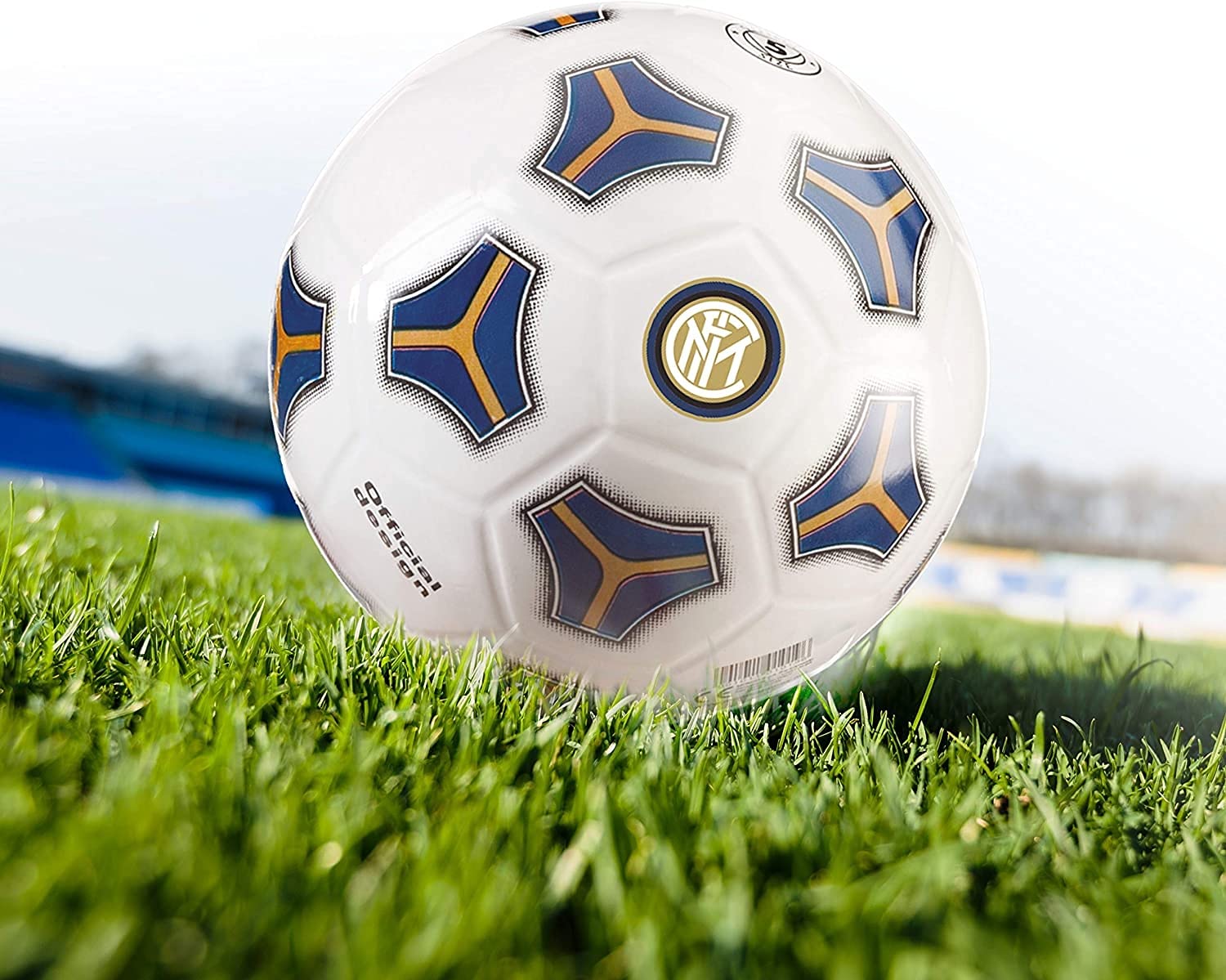 Mondo Toys - Pallone da Calcio F.C. Internazionale di Milano - pvc per bambina/bambino - Tango PVC - Colore nero/azzurro/bianco - 02073