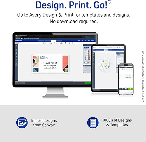 Miniatura 5 de Avery 8693 - Carcasa para CDDVD (20 unidades), color blanco mate