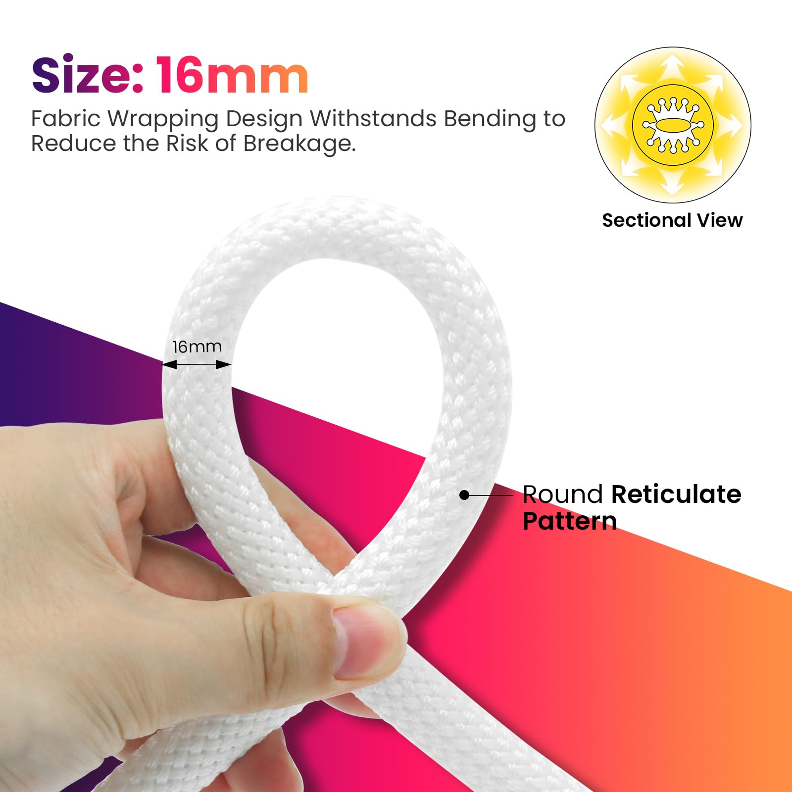 24V RGB LED Neon Flex Light – Ø16mm, SMD3535, 240 LEDs/m, IP67 360°RGB LED Band Schlauch Lichtband für Weihnachten, Hochzeiten, Werbung & Architekturbeleuchtung(7M)