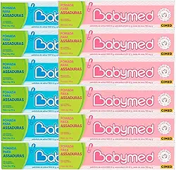 Genérico Kit 12 und Babymed 6 Azul e 6 Rosa - Creme Protetor para Pele Infantil - Previne Assaduras - Forma Camada Protetora - Pele Hidratada e Bem Nutrida - Vitamina A + D e Óxido de Zinco