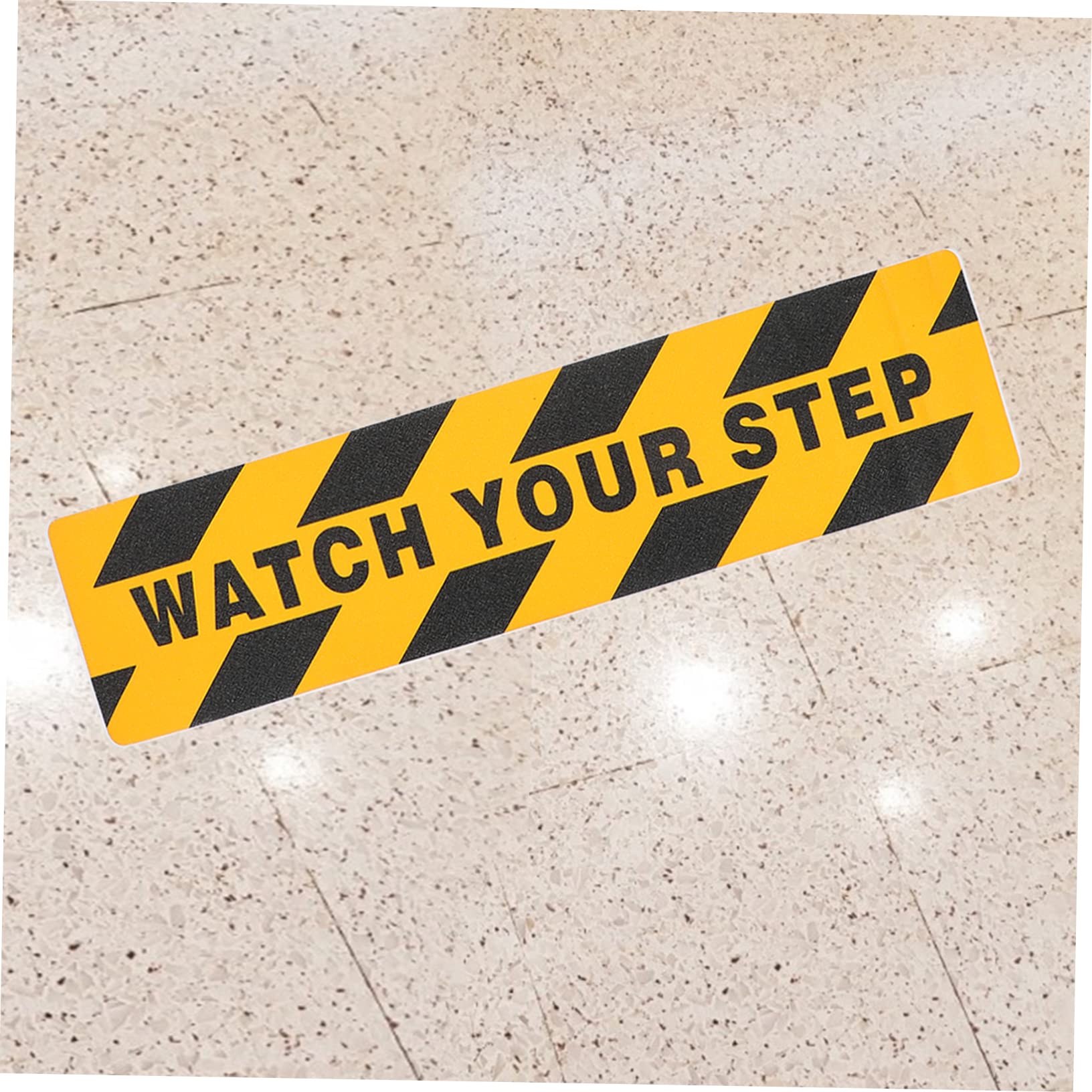 Zerodeko 5 Series Pegatinas Antideslizantes Adhesivas De Advertencia Para Escaleras Y Superficies De Uso Interior Y Exterior Alta Visibilidad Watch Your Step 2 Piezas X 5
