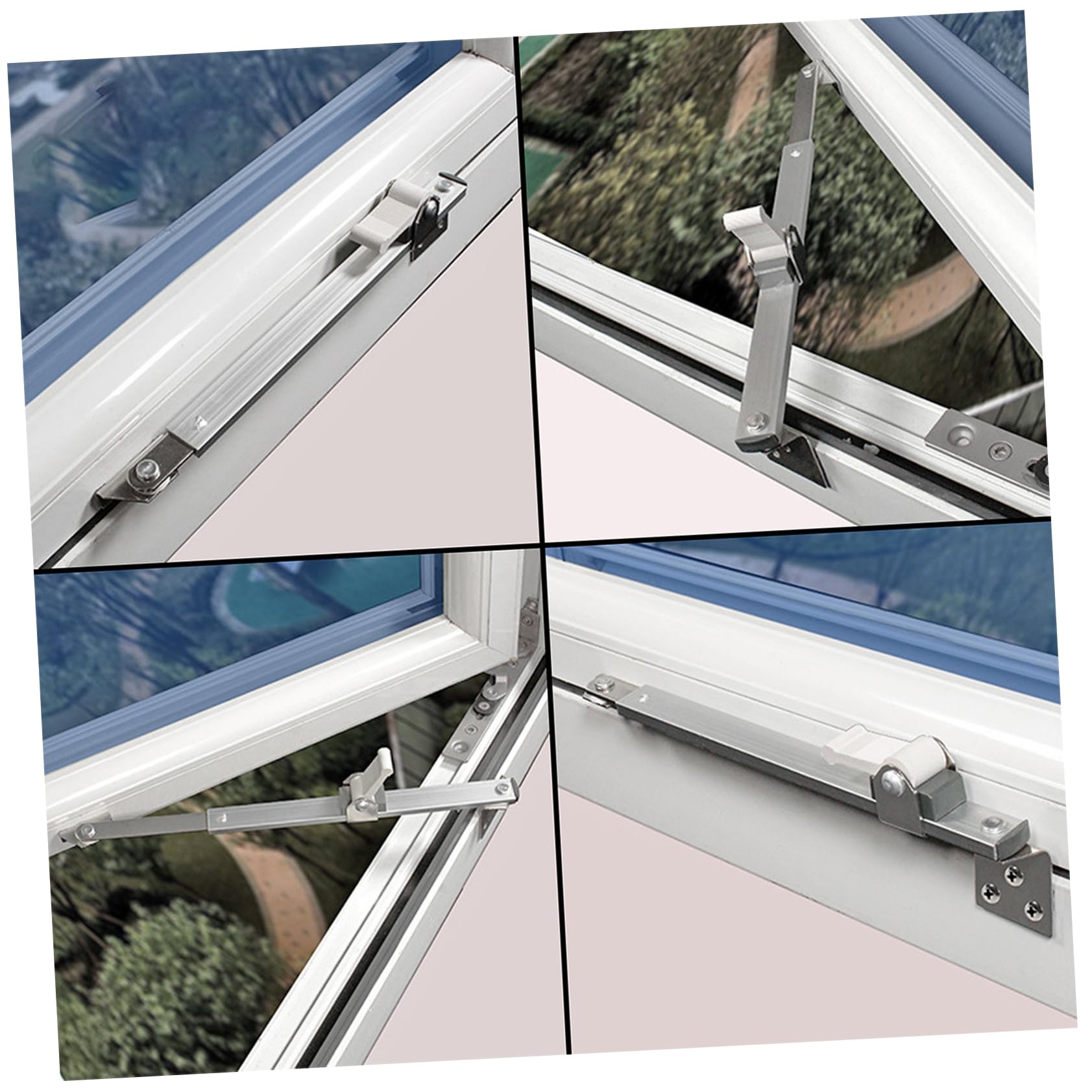 Amosfun 5 Piezas Cerradura De Puerta Para Puerta Corredera Limitador De Ventana Cerraduras De Ventana Barra De Seguridad Para Ventana Corrediza Seguridad De La Puerta Aleación De Aluminio