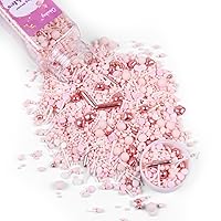 Vista 30 de Gránulos de Halloween para decoración de pasteles, gránulos de perlas negras y rojas con murciélagos negros y dulces de globo ocular, perfectos