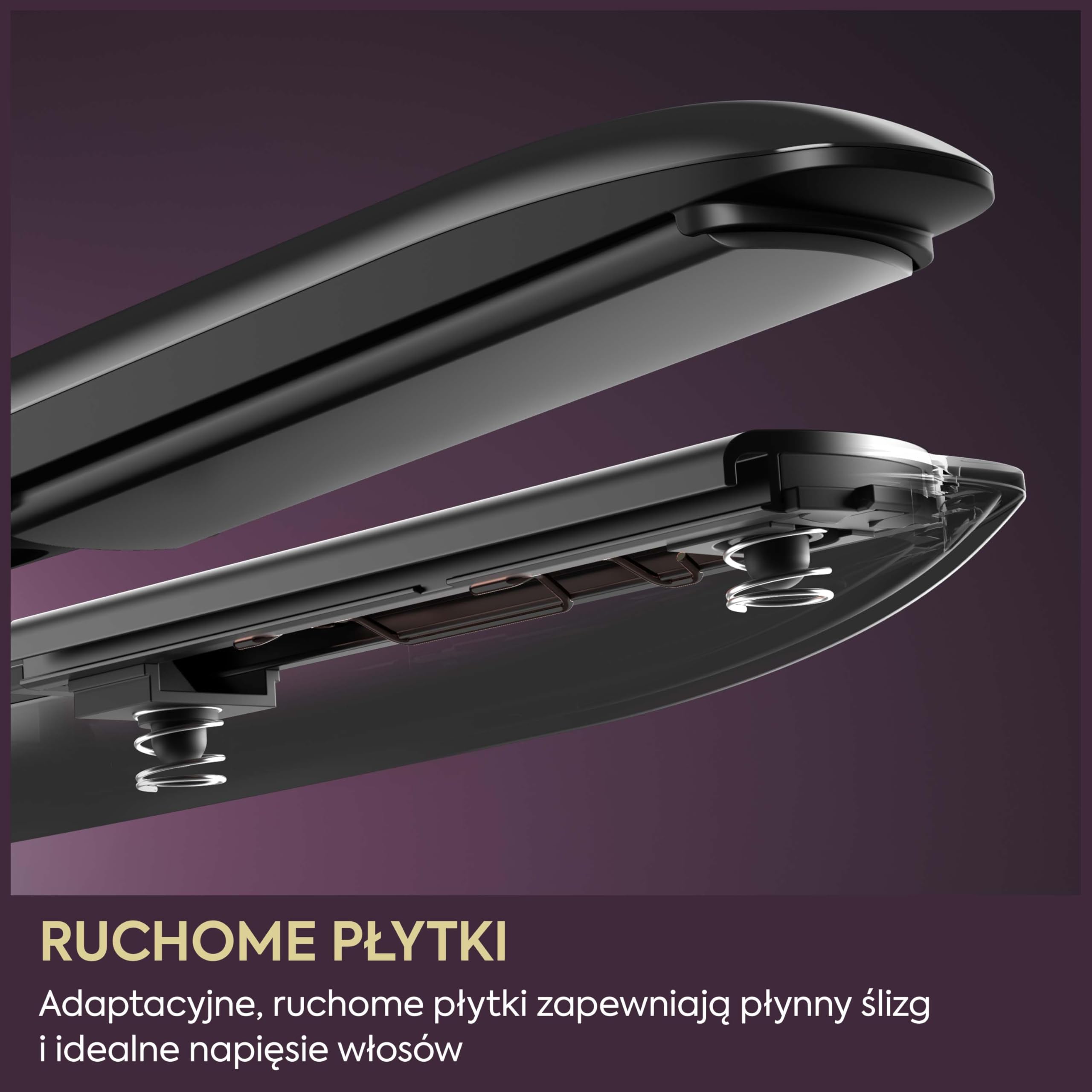 BaByliss Sensor Protect Inteligentna Prostownica do Włosów, Adaptacyjna Kontrola Temperatury, Płytki Tytanowe, Jonizacja Anti‑Frizz, 5 Ustawień (160–200°C), Szybkie Nagrzewanie, ST491E