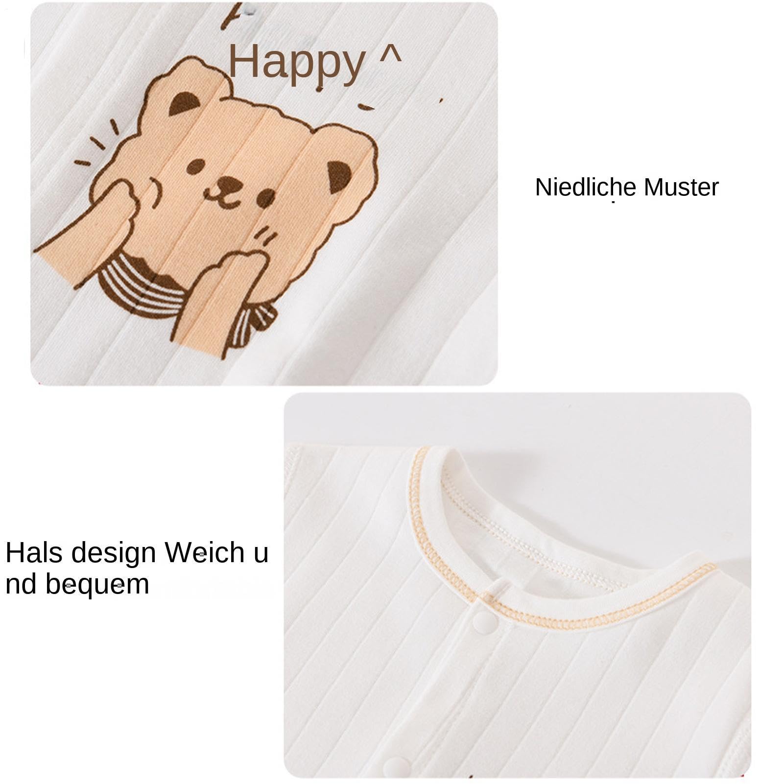 Kinderbekleidungs-Set Aus Weicher Baumwolle Niedliche Kleidung aus | Weiche Und Angenehm Atmungsaktive Kinderbekleidung für Unisex für zu Hause Babyparty Mama Geburtstag Fotog