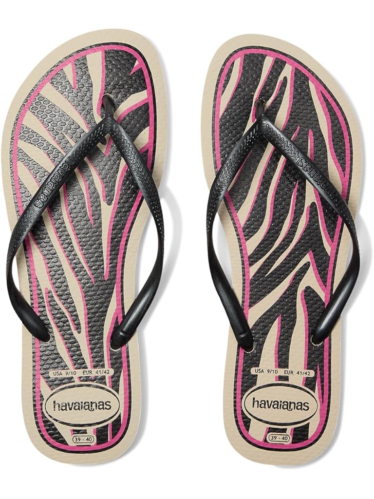 Black Havaianas Slim Animals Sandals